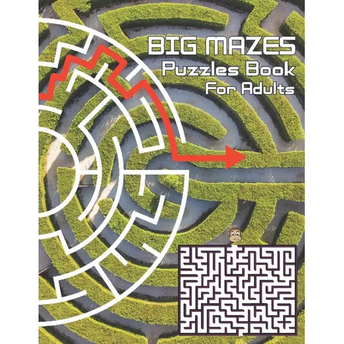 Big Mazes Puzzles Book For Adults: Challenge and Fun for your Brain, Square Mazes Level Two-Player Mazes Books for Beginner to Expert, Maze Puzzle Boo