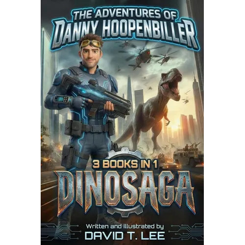 DinoSaga (The Adventures of Danny Hoopenbiller): A collection of 3 chapter books previously published by David T. Lee at age 9, 10 and 12 (55,000 word