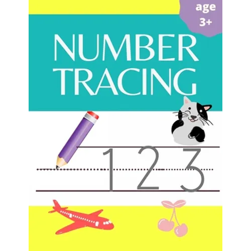 number tracing: lots and lots of number tracing practice, handwriting time, number writing practice book, number tracing for preschoolers.