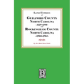 Land Entries of Guilford County, 1779-1796 and Rockingham County, 1790-1795