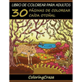 Libro de Colorear para Adultos: 30 Páginas de Colorear Caída Otoñal