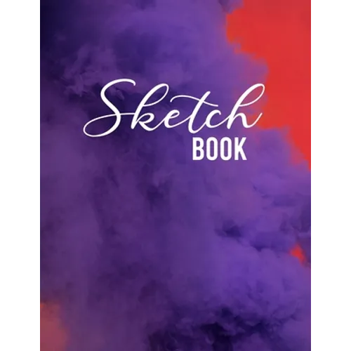 Sketch Book: Large Notebook for Drawing, Sketching, Painting, Writing or Doodling, 110 Pages, 8.5"x11", abstract colors Cover (vol.