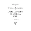 Reprint of Official Register of Land Lottery of Georgia, 1827
