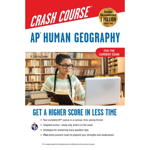 Ap(r) Human Geography Crash Course, Book + Online: Get a Higher Score in Less Time