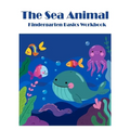 The Sea Animals: Kindergarten Basics math activities workbook