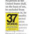 37 Words: Title IX and Fifty Years of Fighting Sex Discrimination
