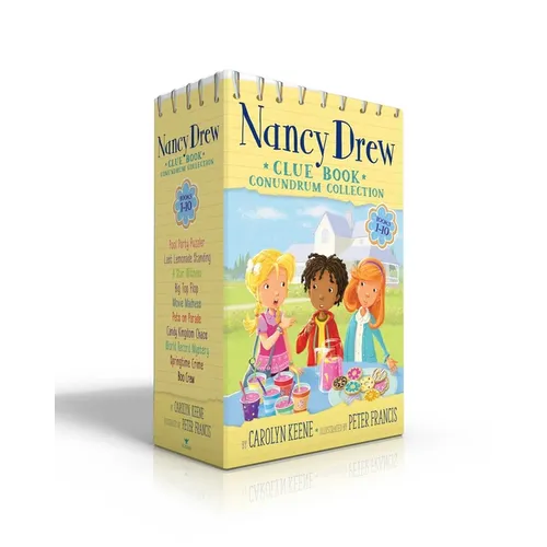 Nancy Drew Clue Book Conundrum Collection (Boxed Set): Pool Party Puzzler; Last Lemonade Standing; A Star Witness; Big Top Flop; Movie Madness; Pets o