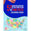 50 The States of America Coloring Book: 50 State Maps, Capitals, Animals, Birds, Flowers, Mottos, Cities, Population, Regions Perfect Easy To Color An
