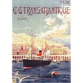 Carnet Ligné Affiche Transatlantique Alger