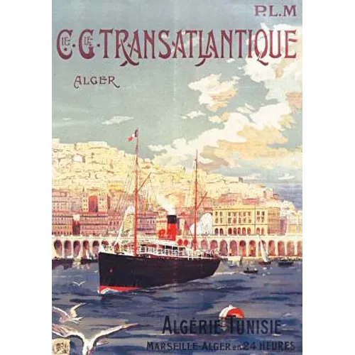 Carnet Ligné Affiche Transatlantique Alger