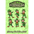 St Patricks Day Coloring Book For Adult: Funny Dancing Leprechauns - An Adult Coloring Books St Patrick for Kids, Adults with Beautiful Irish Shamrock