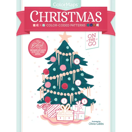 Colormaps Christmas: Color-Coded Patterns Adult Coloring Book
