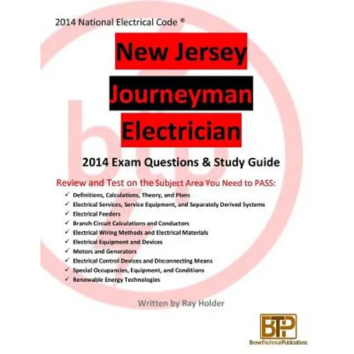 New Jersey 2014 Journeyman Electrician Study Guide