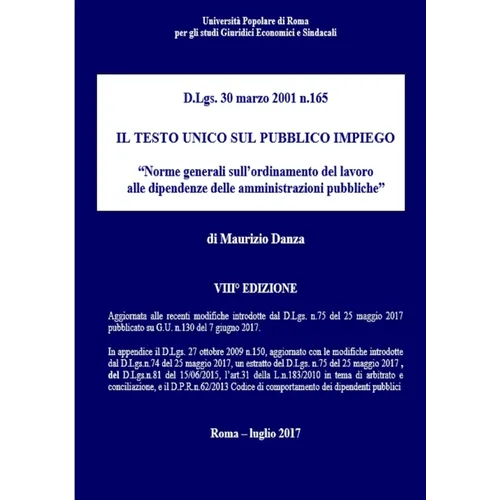 IL TESTO UNICO SUL PUBBLICO IMPIEGO VIII edizione