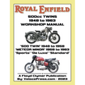 ROYAL ENFIELD 500cc TWINS 1948-1963 500 TWIN, METEOR MINOR SPORTS, DE LUXE & STANDARD FACTORY WORKSHOP MANUALS
