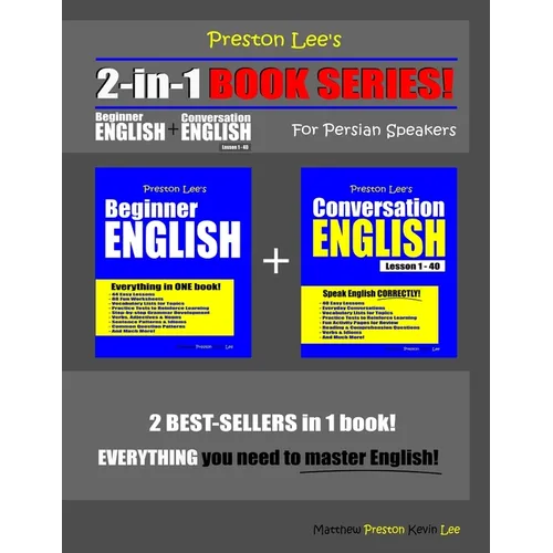 Preston Lee's 2-in-1 Book Series! Beginner English & Conversation English Lesson 1 - 40 For Persian Speakers