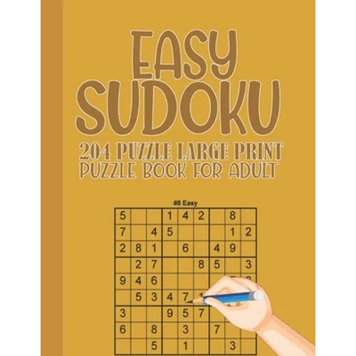 Easy Sudoku puzzle book for adults: Large Print Easy Sudoku 9x9 with solution for Beginner Adult Senior teen - 204 Puzzles Two Puzzle Per Page -