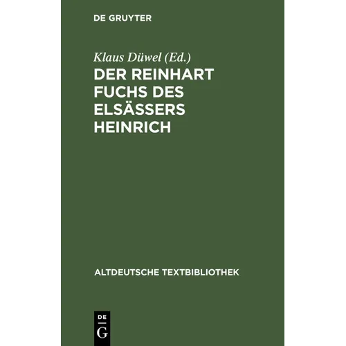 Der Reinhart Fuchs des Elsässers Heinrich