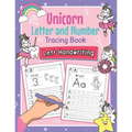 Unicorn Letter and Number Tracing Book Left Handwriting: Magical Practice Workbook for Left-Handed Preschoolers - Perfect Math and Alphabet Learning W