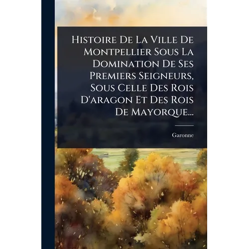 Histoire De La Ville De Montpellier Sous La Domination De Ses Premiers Seigneurs, Sous Celle Des Rois D'aragon Et Des Rois De Mayorque...
