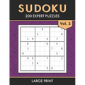 Sudoku: 200 Expert Level Puzzles for Adults and Teens Train your Brain, Relax your Mind Volume 2