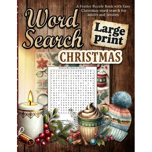 Christmas Word Search Large Print: Easy Holiday Word Searches for Adults and Seniors Large Print Christmas Fun for All Ages!