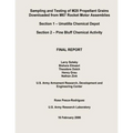 Sampling and Testing of M28 Propellant Grains Downloaded from M67 Rocket Motor Assemblies Final Report - Section 1 - Umatilla Chemical Depot; Section