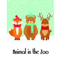 Animal in the Zoo: The Coloring Pages, design for kids, Children, Boys, Girls and Adults