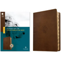 NLT Courage for Life Study Bible for Men, Filament Enabled (Leatherlike, Rustic Brown Lion, Indexed)