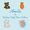 Amelia & Bedtime Teddy Bear Fellows: Short Goodnight Story for Toddlers - 5 Minute Good Night Stories to Read - Personalized Baby Books with Your Chil