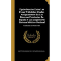 Equivalencias Entre Las Pesas Y Medidas Usadas Antiguamente En Las Diversas Provincias De España Y Las Legales Del Sistema Métrico-Decimal: Publicadas