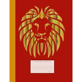Lion Composition Notebook: Graph Paper Book to Write in for School, Take Notes, for Teen Girls and Boys, Students, Teachers, Homeschool, Shiny Go