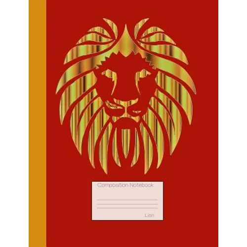 Lion Composition Notebook: Graph Paper Book to Write in for School, Take Notes, for Teen Girls and Boys, Students, Teachers, Homeschool, Shiny Go