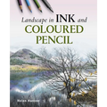 Landscape in Ink and Coloured Pencil