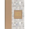 Biblia Rvr 1960 Letra Grande Tamaño Manual Símil Piel Marrón Claro(bible Rvr 1960 Large Print Handsize Leatherlike Tiles Light Brown (Spanish Edition)