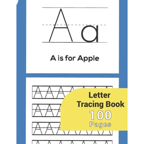 Letter Tracing: Letter Tracing Paper-Perfect For Kids Letter Tracing Books Preschoolers 3-5 Kindergarten Toddlers Boys Girls Kida Age 3-5 With Hand Le