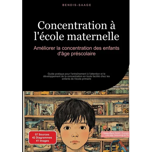 Concentration à l'école maternelle: Améliorer la concentration des enfants d'âge préscolaire: Guide pratique pour l'entraînement à l'attention et le d