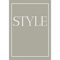 Style: A decorative book for coffee tables, bookshelves and end tables: Stack style decor books to add home decor to bedrooms