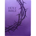 KJV Holy Bible, Crown of Thorns Design, Large Print, Royal Purple Ultrasoft: (Red Letter, 1611 Version)