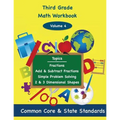 Third Grade Math Volume 4: Fractions, Add and Subtract Fractions, Simple Problem Solving, Two and Three Dimensional Shapes