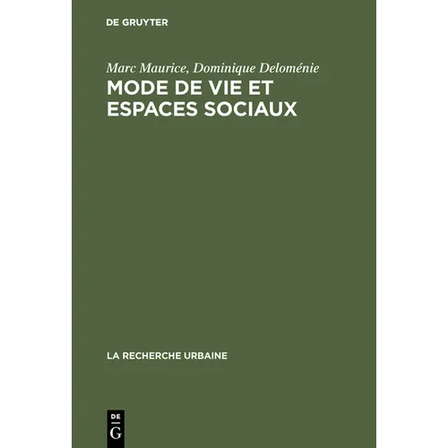 Mode de vie et espaces sociaux