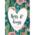 Dotted Bullet Journal - Kiss & Hugs: Medium A5 - 5.83X8.27