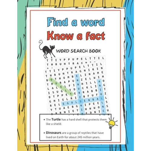 Word Search Book, Find a Word Know a Fact: Word Search Book for Kids Ages 7-12 for Raising Confident Readers,