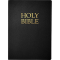 Kjver Holy Bible, Large Print, Black Bonded Leather, Thumb Index: (King James Version Easy Read, Red Letter)