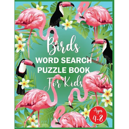Birds Word Search Puzzle Book For Kids Ages 4-8