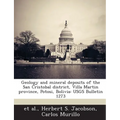Geology and mineral deposits of the San Cristobal district, Villa Martin province, Potosi, Bolivia: USGS Bulletin 1273
