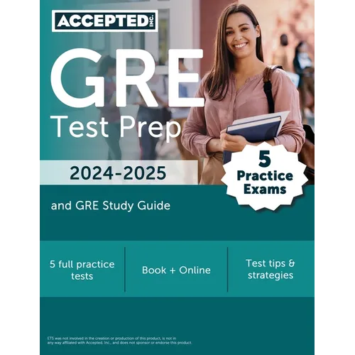 GRE Test Prep 2024-2025: 5 Practice Exams and GRE Study Guide Book