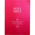 KJV Holy Bible, Delight Yourself in the Lord Life Verse Edition, Large Print, Berry Ultrasoft: (Red Letter, Pink, 1611 Version)