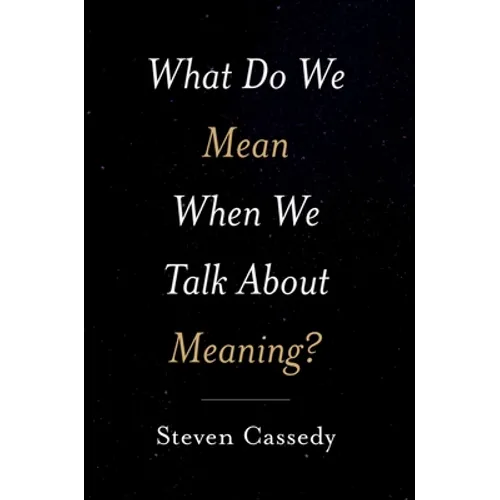 What Do We Mean When We Talk about Meaning?