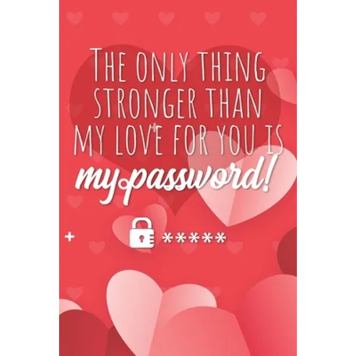 The only thing stronger than my love for you is my password!: Great alternative to Valentine's Day card ! Keep your website login credentials, softwar